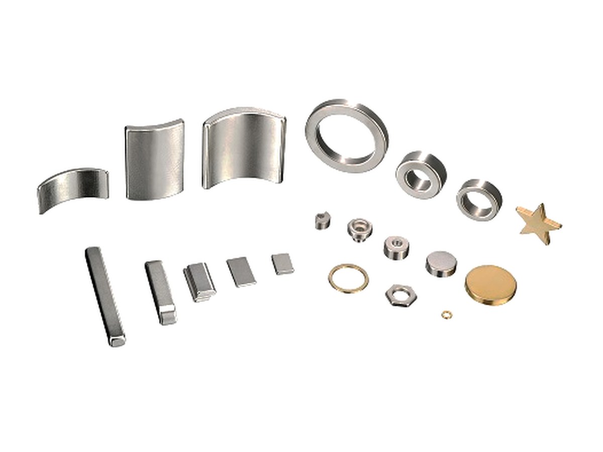 Sintered NdFeB magnets in arc, block, ring and disc shapes